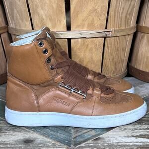 Puma X Alexander McQueen Joust Mid IV Tan Leather Made in Italy Sneakers Mens 9